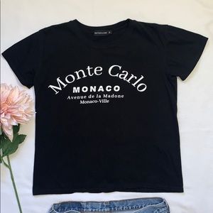Black Tee “Monte Carlo” Size M